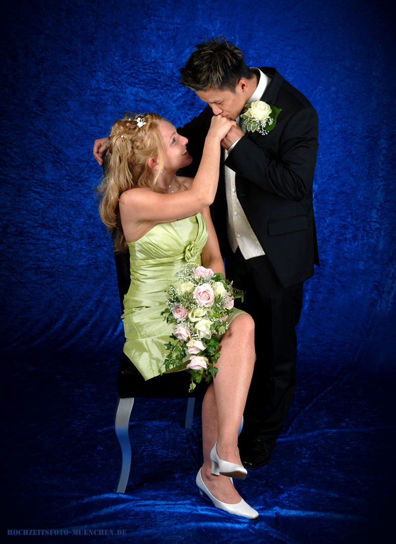 hochzeitsfoto im studio